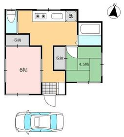 松崎み江貸家 定期借家一時貸しの間取り