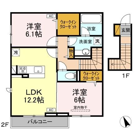 トランキーノ　パルク・205号室の間取り
