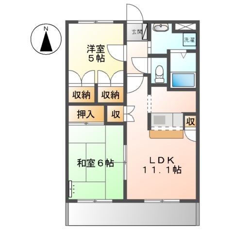 サブリメイトの間取り