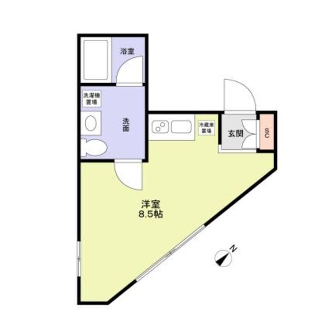 レジス光が丘・403号室の間取り