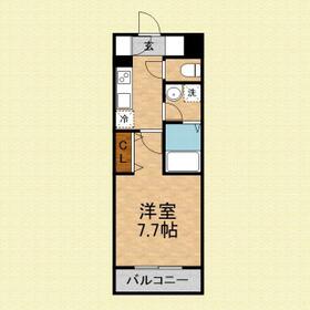 リテイル・ロー・106号室の間取り