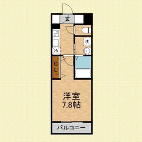 リテイル・ロー・108号室の間取り