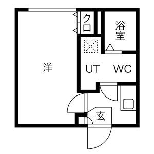 Ludens沼袋FR・202号室の間取り