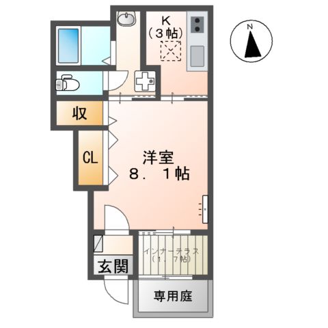 仮)館林市朝日町新築アパートの間取り