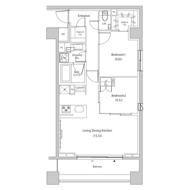 ザ・パークハビオ目黒プレイスの間取り