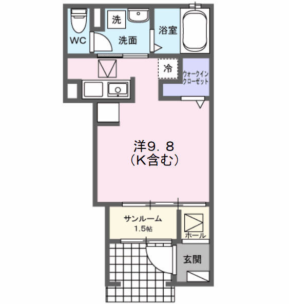 ベル クローバーの間取り