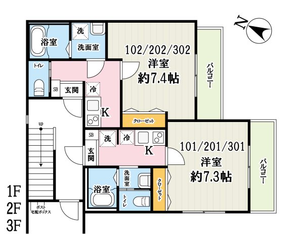 （仮称）キャメル東藤沢3・301号室の間取り