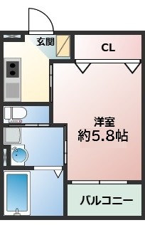 スカイ川崎レジデンス・203号室の間取り