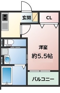 スカイ川崎レジデンス・202号室の間取り