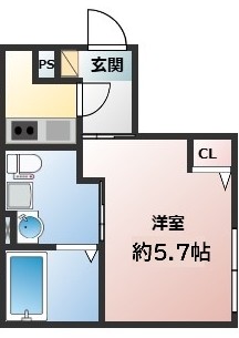 スカイ川崎レジデンス・201号室の間取り