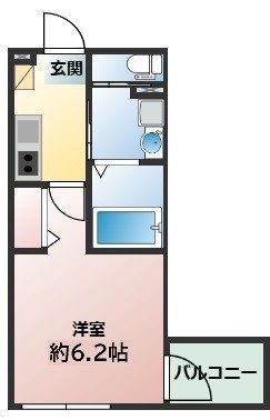 スカイ川崎レジデンス・105号室の間取り