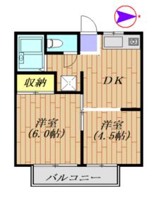 戸辺ハイツ　２０３号室・203号室の間取り
