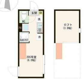 （仮称）上井草二丁目（３）・0205号室の間取り