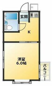 コーポ相原・205号室の間取り
