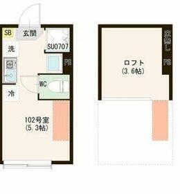 （仮称）上井草二丁目（３）・0102号室の間取り