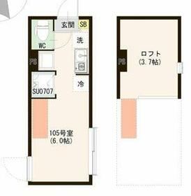 （仮称）上井草二丁目（３）・0105号室の間取り