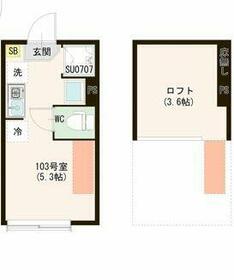 （仮称）上井草二丁目（３）・0103号室の間取り