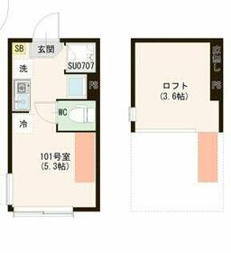 （仮称）上井草二丁目（３）・0101号室の間取り