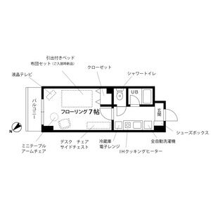 プチグランデロワール・402号室の間取り