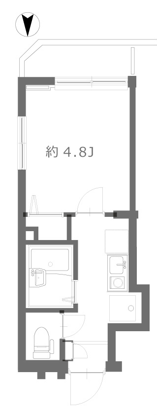 ブロッサムテラス池上・502号室の間取り