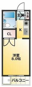 ホーリーグラウンドみずほ台・215号室の間取り