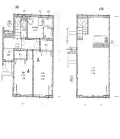新伝馬戸建て賃貸・1N号室の間取り