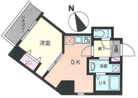 ラクエール旗の台・301号室の間取り