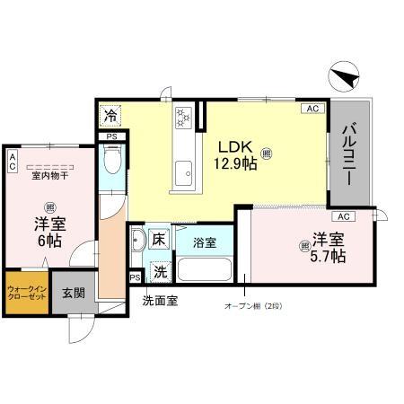 シャルム常盤の間取り