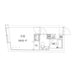 フラシア北赤羽・202号室の間取り