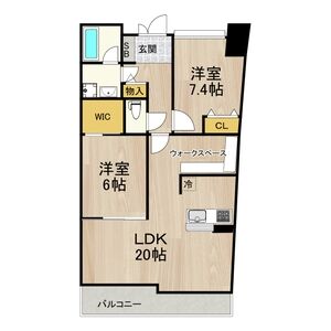 フロンティアタワー難波EAST (旧グランソレイユ日本橋)の間取り