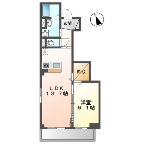 ウエストウイング6の間取り