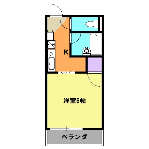 コーポ・サンシャインの間取り