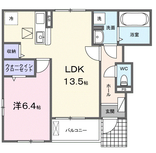 モダンヴィラ 二番館の間取り