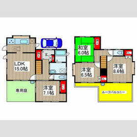 馬込西2丁目戸建の間取り