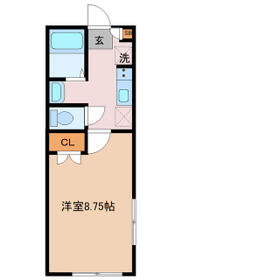 Ｆｏｒｅｓｔ　Ｖｉｌｌａｇｅ　Ｎａｇａｒｅｙａｍａ・101号室の間取り