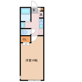 Ｆｏｒｅｓｔ　Ｖｉｌｌａｇｅ　Ｎａｇａｒｅｙａｍａ・102号室の間取り