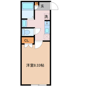Ｆｏｒｅｓｔ　Ｖｉｌｌａｇｅ　Ｎａｇａｒｅｙａｍａ・104号室の間取り