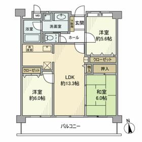 モアグレース大黒の間取り