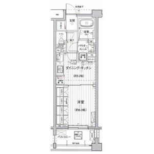 プレジール新宿大久保・217号室の間取り