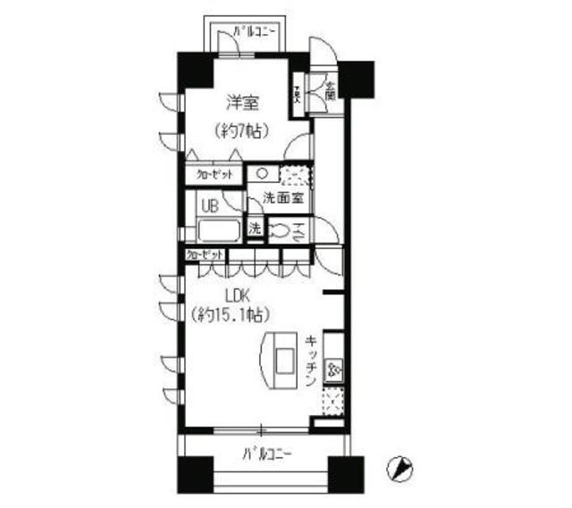 パークキューブ日本橋水天宮の間取り