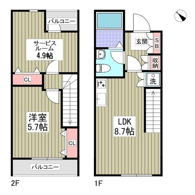 アンジュエールCの間取り