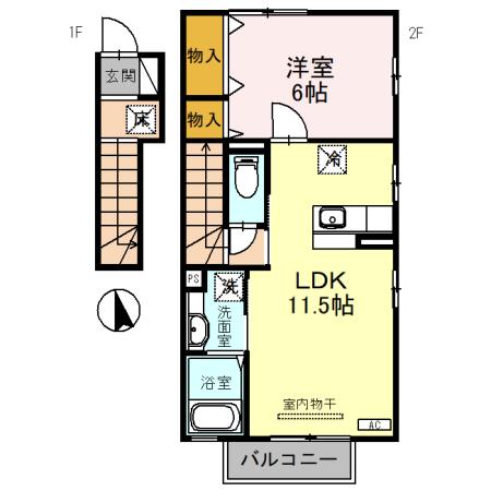 アークヒルズ　Ａの間取り