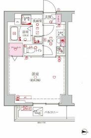 ベルシード新大橋・601号室の間取り