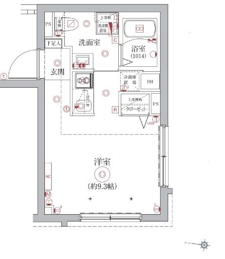 ベルシードステアー東陽町・402号室の間取り