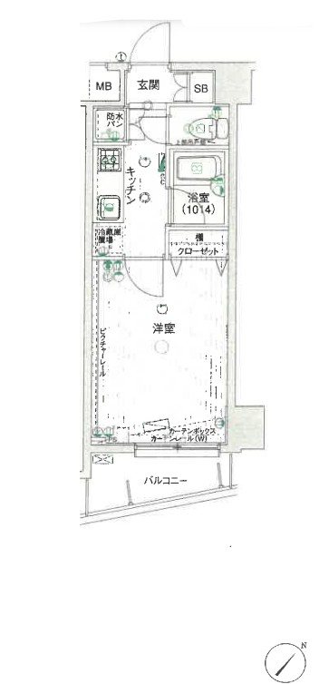 パークウェル文京千石・404号室の間取り