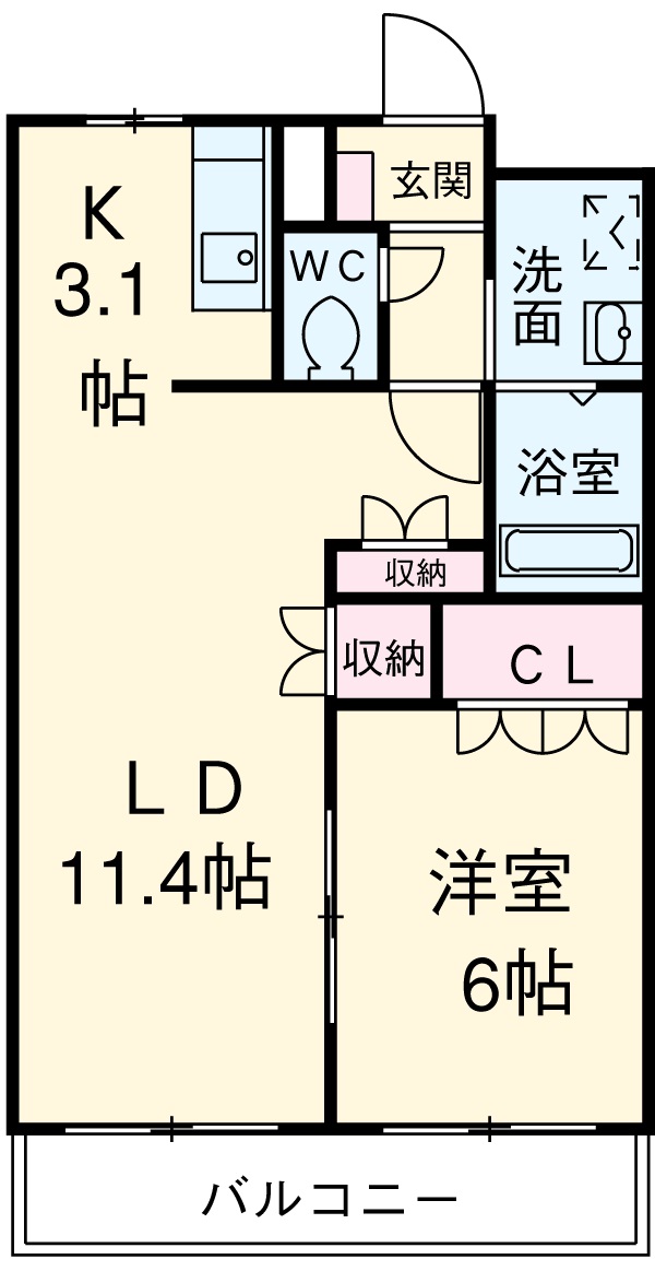 ルーラル中縄の間取り