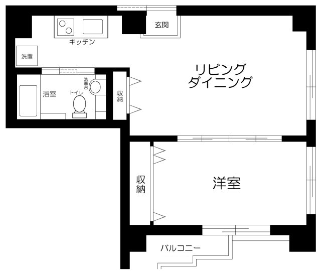 ハイムマグノリア・403号室の間取り