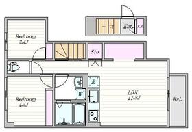 １－２５－３１の間取り