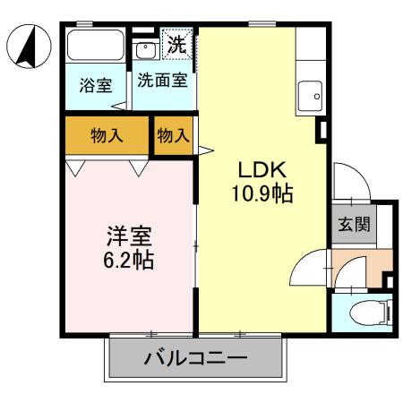 パナステージ 四季の郷 Bの間取り