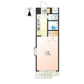 アクアパレス・605号室の間取り